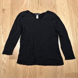 Vintage Medium Black V Neck Sweater